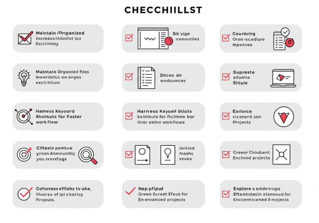 A checklist graphic of CapCut MOD APK Download Latest v15.01.44 (Premium Unlocked)